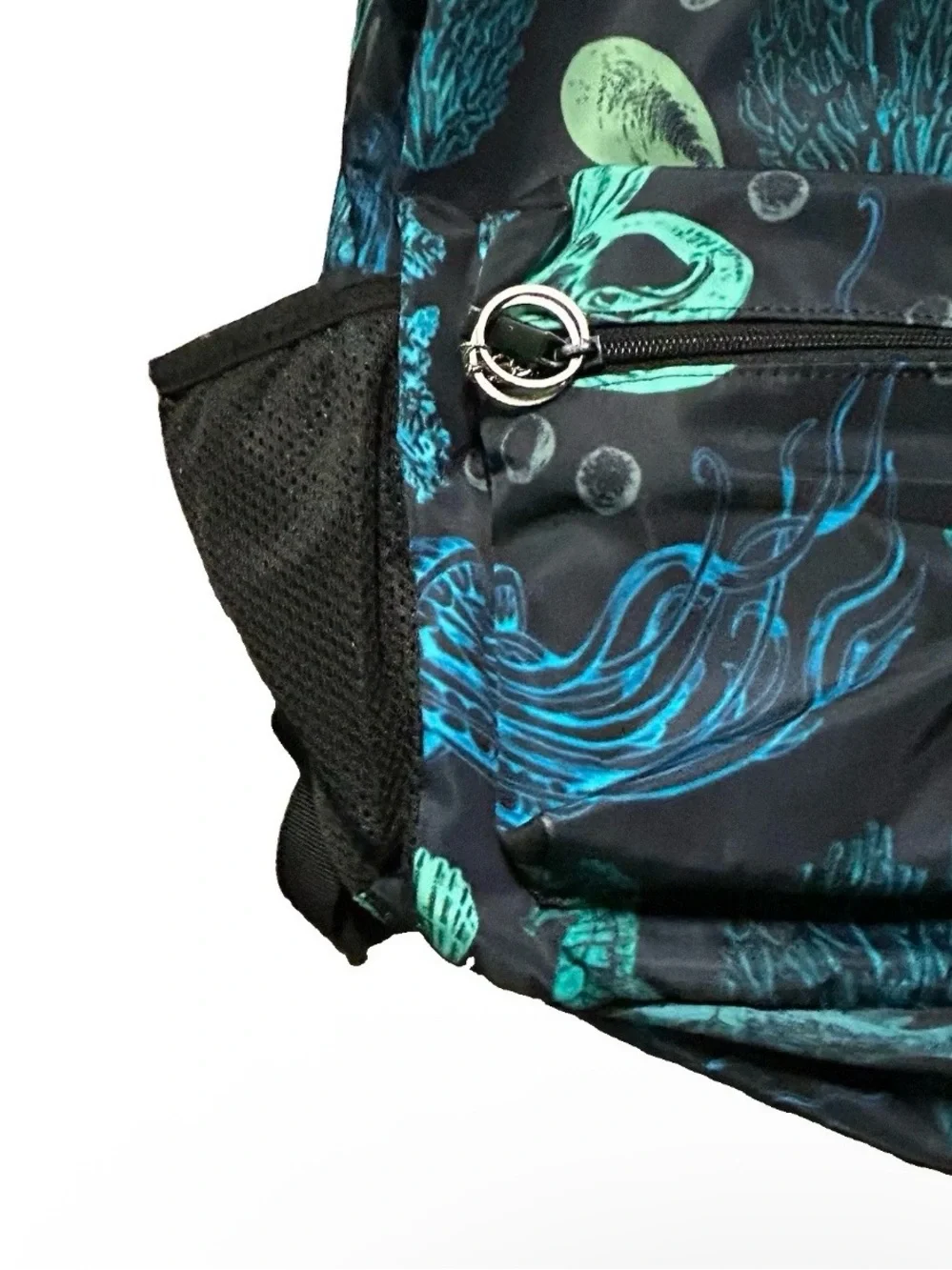 Back to School Backpack Marine Aquatic Ocean Side Pockets Front Pockets